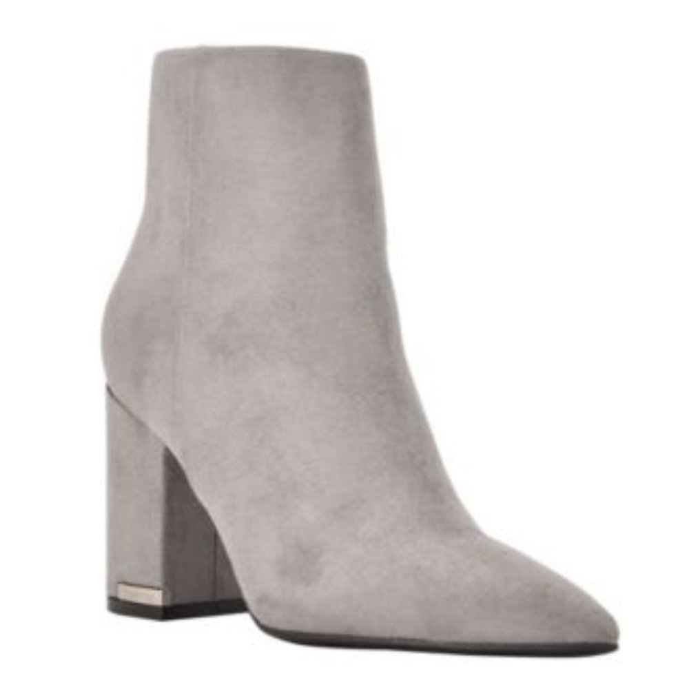 CALVIN KLEIN MINNA BLO GRAY SUEDETTE 7M